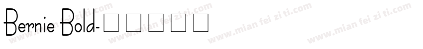Bernie Bold字体转换